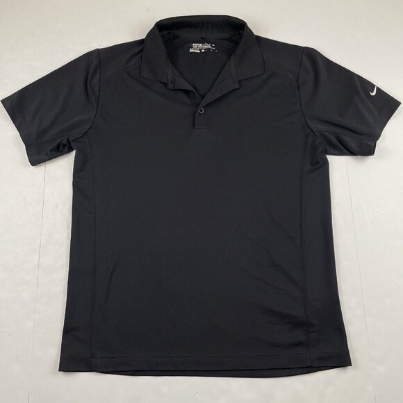 Nike Other - Nike Golf Dri-Fit Tour Performance Polo Shirt Mens M Black Poly Lightweight